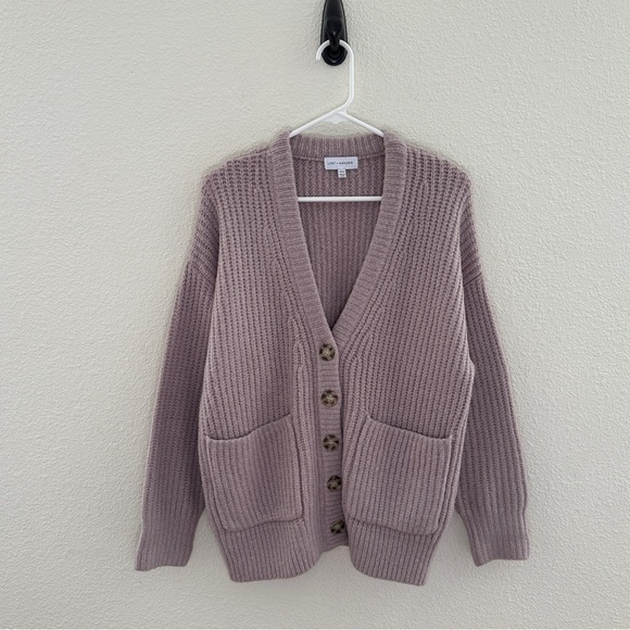 Universal Thread Sweaters - Lost + Wander Lavender Oversized Chunky Knit Cardigan - Cozy Cottagecore - XS/S